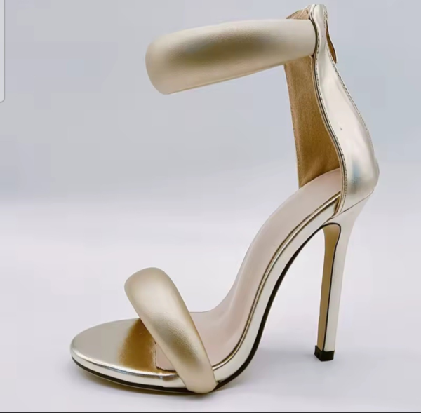 Golden Strappy Heel Sandals – Designed for Classy Women with Fashion Sense