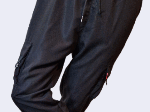 Jack Men’s Black Double-Pocket Trousers