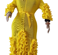 Veda Yellow Elegant Dress