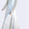 Elegant Celebrity Wedding Gown – White - Image 3