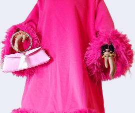 Lucia Pink Elegant Dress –  Sophisticated