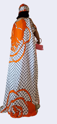 Flessing Gown Orange Mix – Elegance Redefine - Image 3