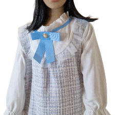 Nany White & Blue Dress for Girls