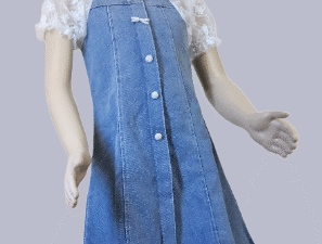 Tilda Blue Jeans Dress For Girls
