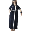 Flora Black and White Knitted Dress - Image 3