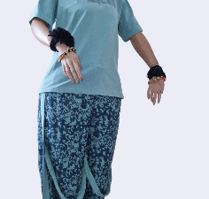 Tiffy Green Top with Green-Mix Trouser