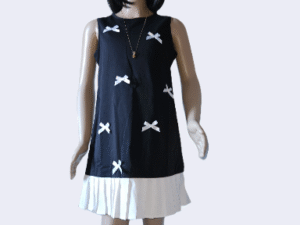 Aria Black & White Dress – Elegant Special Occasion Wear for Girls