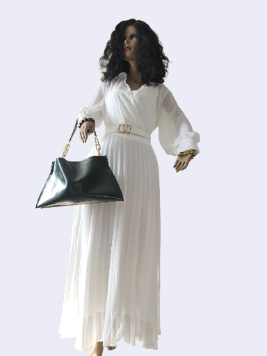 Sally Pleated Dress For Elegant Women - Image 2