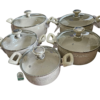Nonstick 5 pieces Induction Base Cookware set - Heavyweight Non-Stick & Cooking Friendly 20cm -28cm - Image 5