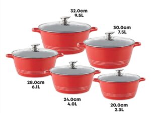 Durane 5-Piece Die-Cast Stockpot